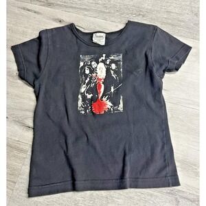 Vintage 90s The Necro Tonz Double Sided Black Band T-Shirt Women's Size Medium